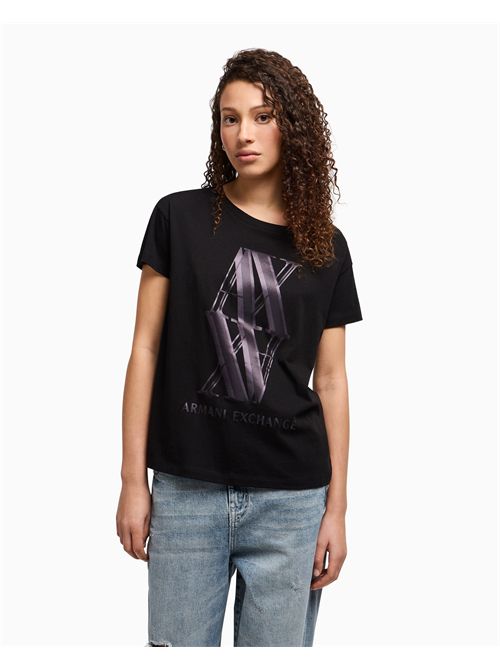 t-shirt woman black ARMANI EXCHANGE | XW000515AF10359/UC001